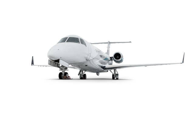 istock Modern corporate business jet isolated on white background 1367264296