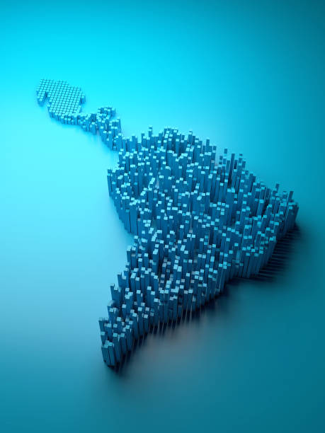 lateinamerika karte - lateinamerika stock-fotos und bilder