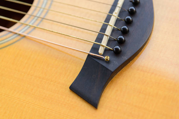 istock The musician replace the new guitar strings for his guitar 1367271486