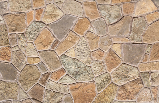 Stone for facade decoration. Texture.