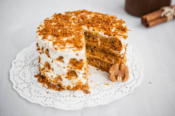 istock Homemade cake with honey and walnuts 1367288759