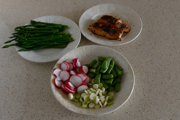 istock Norwegian Salmon Salad ingredients 1367300515