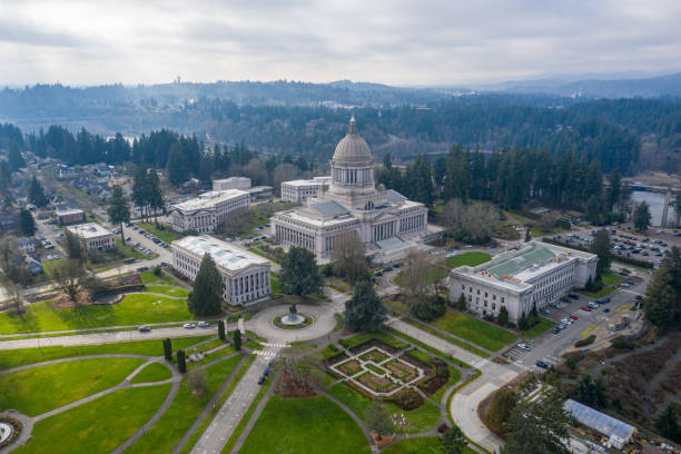 istock Aerial view of Washington State Capitol building 1367301016