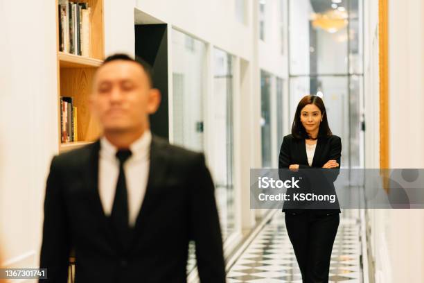 Portrait Asian Malay Successful Businesswoman Looking At Camera At Office Stock Photo - Download Image Now