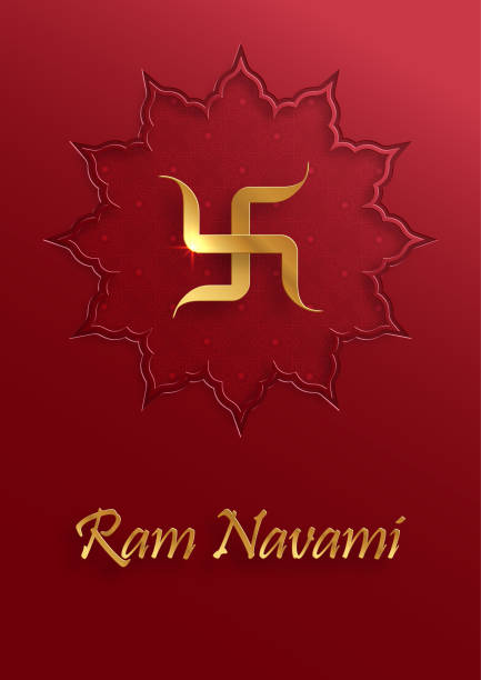 istock Ram Navami celebration , the Rama Lord festival on colro background 1367305195