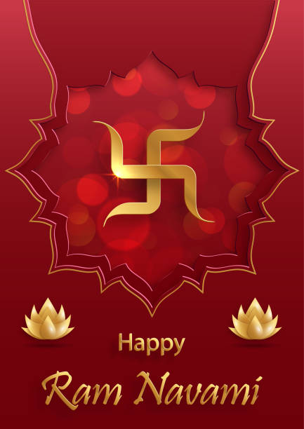 istock Ram Navami celebration , the Rama Lord festival on colro background 1367305201