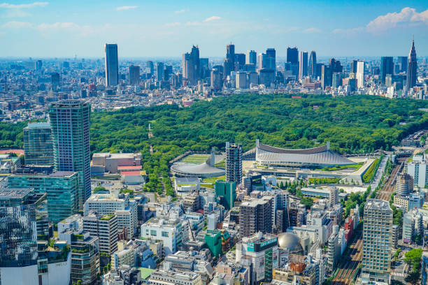istock Shinjuku skyline from Shibuya Sky observatory 1367310232