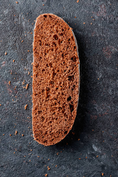 istock high angle view of a slice of rye bread 1367313036