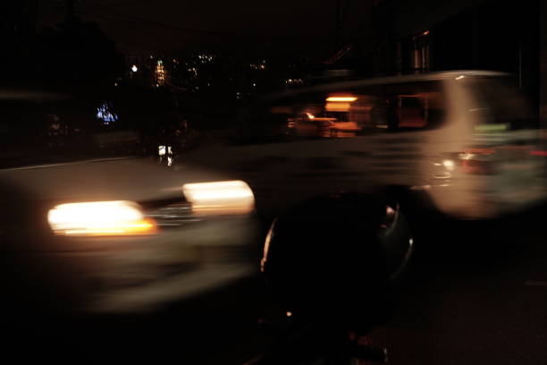 istock Baguio city Street at night 1367313363