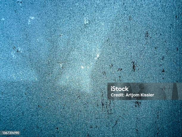 A Frozen Window Pane Stock Photo - Download Image Now - Wall - Building Feature, Wet, Abstract