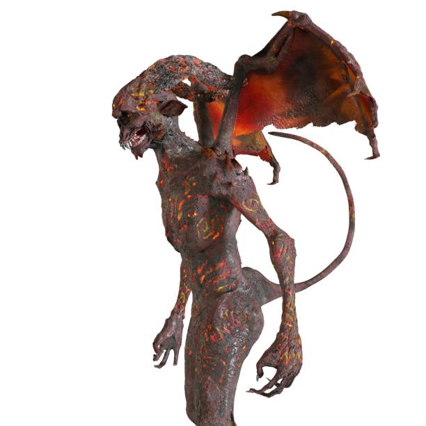 3D illustration demon isolated in white background