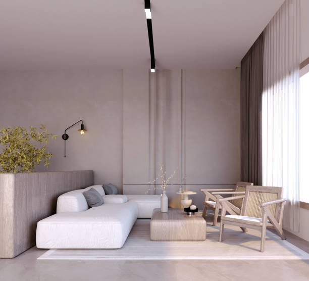 istock Muji style living room. 1367321927