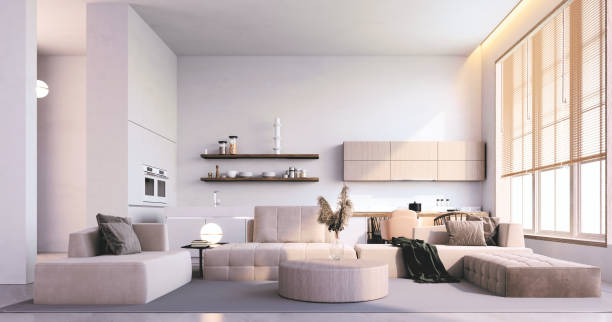 istock The living room at the back is a kitchen. 1367322056