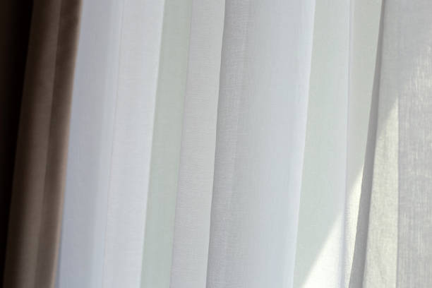 istock Curtains door or window, Room decoration interior 1367328335