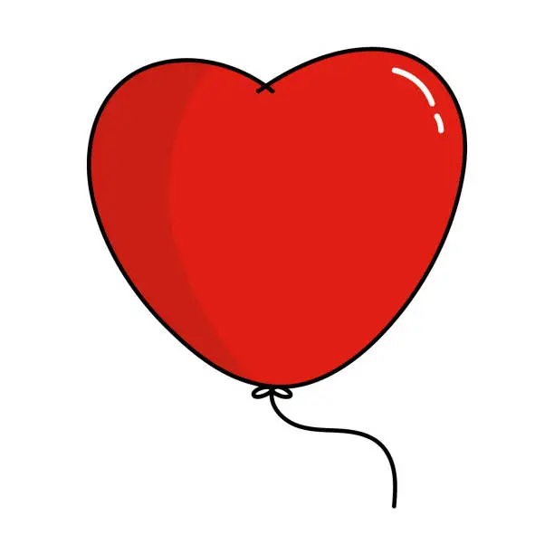 Vector illustration of Hand drawn love heart minimal concept. Doodle hearts. Vector illustration