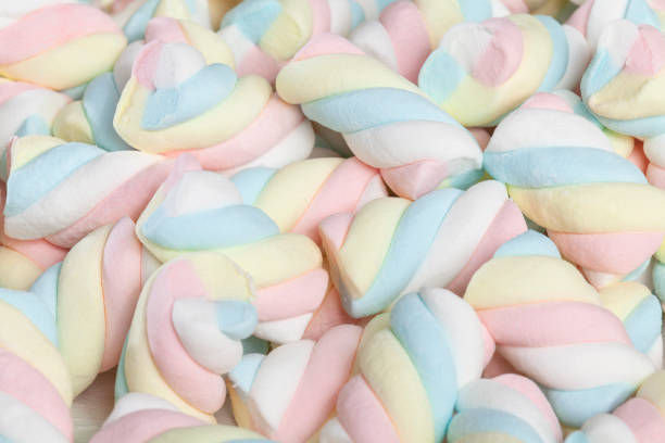 istock Multicolored Marshmallows - Tasty, Colorful And Fluffy Marshmallows. 1367333260