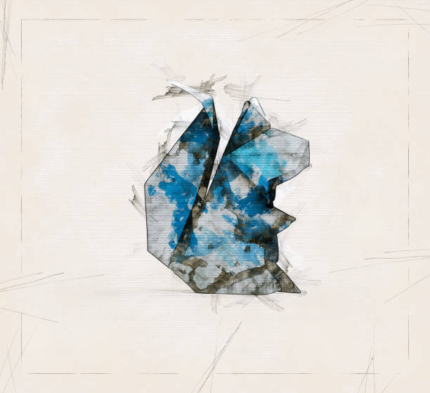 istock illustration Sketch of a Squirrel in origami 1367334043