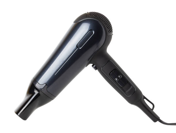 istock Hair dryer isolated on white background. Barber tool. 1367336461