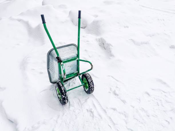 istock Garden equipment in winter. 1367336877