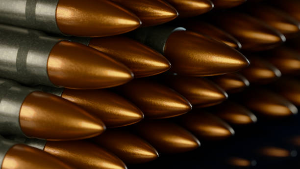 Russian 7,62X39 bullets Russian AK-47 munitions, caliber 7,62X39 russian military photos stock pictures, royalty-free photos & images