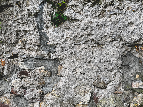 Stone wall as a texture or background.