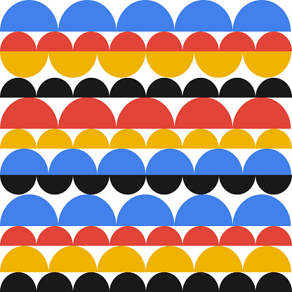 Abstract Half Circle Pattern Design Stock Illustration - Download Image ...