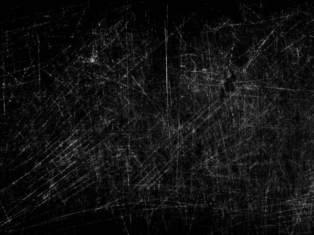 istock Black and white grunge scratch texture backdrop or overlay 1367350265