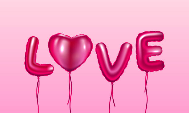 istock Realistic balloon text 