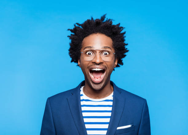 istock Portrait of surprised man 1367354901
