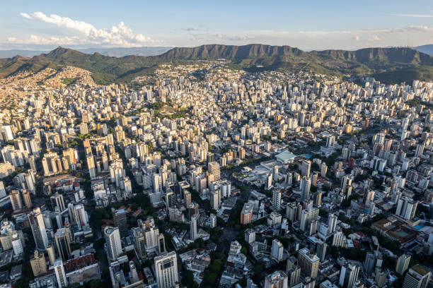 Aerial view of the city of Belo Horizonte, in Minas Gerais, Brazil. Aerial view of the city of Belo Horizonte, in Minas Gerais, Brazil. belo horizonte photos stock pictures, royalty-free photos & images