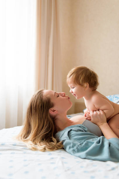 istock Mother with her cute son 1367359470