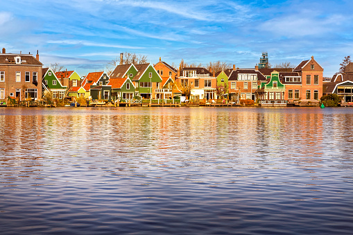 Casas holandesas, Zaanse Schans en Países Bajos photo