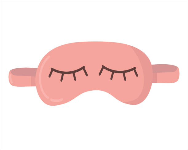 sleep_mask - snow glasses stock illustrations