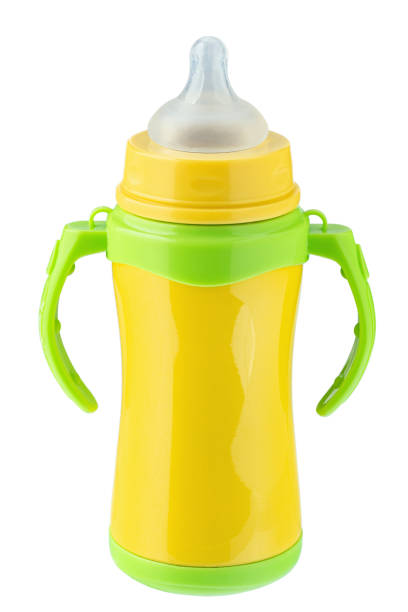 istock Yellow thermos with pacifier for the child on a white background. File Contains Clipping Path. 1367365179