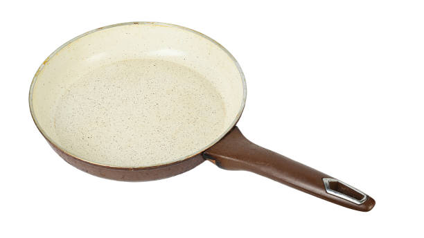 istock Dirty old frying pan. Isolated on white background. File Contains Clipping Path. 1367365213