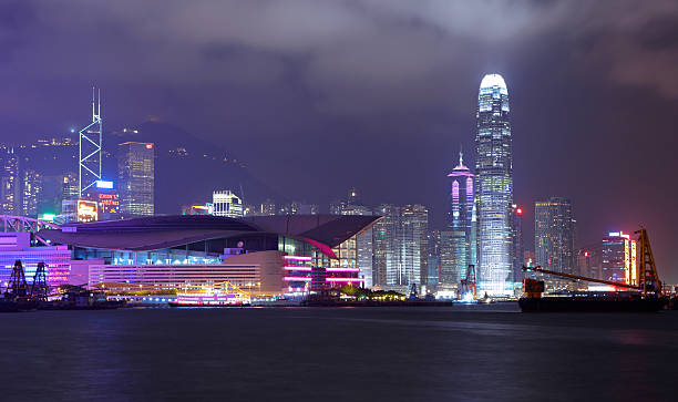 istock Hong Kong skyline at night 136736723