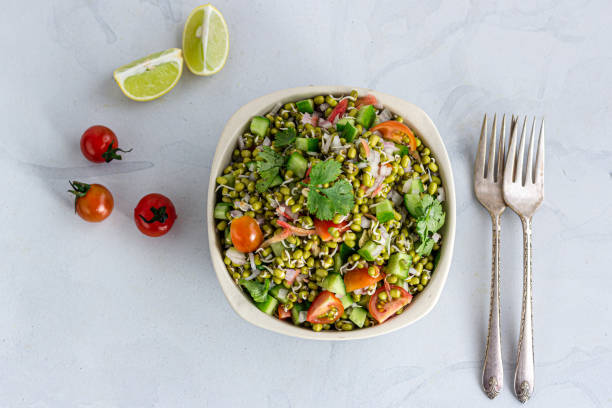 istock Healthy Bean Sprout Salad Directly Above Photo 1367368030