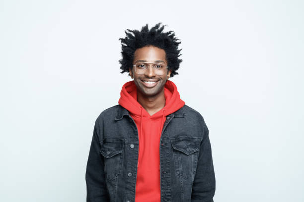 istock Friendly man in red hoodie 1367368252