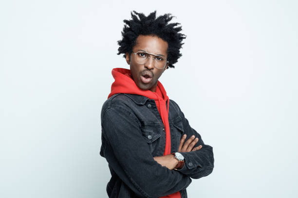 istock Surprised man in red hoodie 1367368602