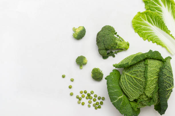 istock Chinese cabbage leaves and Savoy cabbage. 1367373640