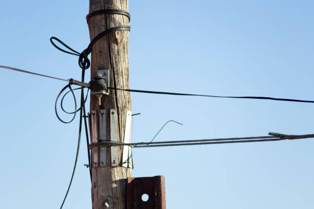 istock old telephone cable installation on a wooden pole 1367374802
