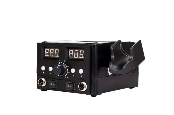 istock Soldering station with LED display and regulator. 1367375231