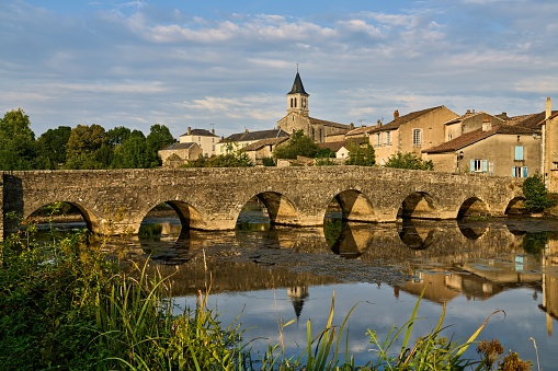 typical village named Sanxay, department Vienne, Region Nouvelle-Aquitaine, France