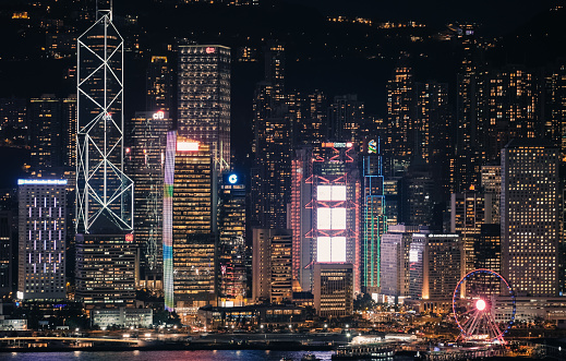 Impressive skyscrapers of Hong Kong