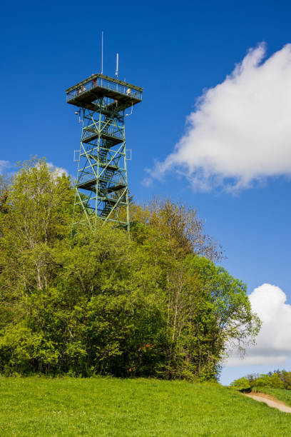 istock Observation tower on the Gehrenberg near Markdorf from below 1367379127