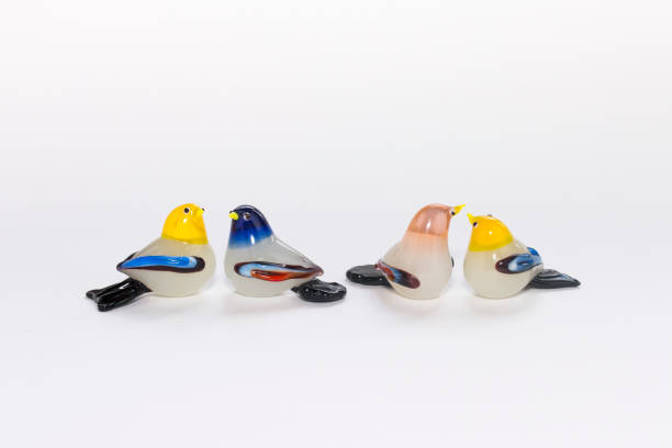 istock Colorful blown glass bird figurines 1367380562