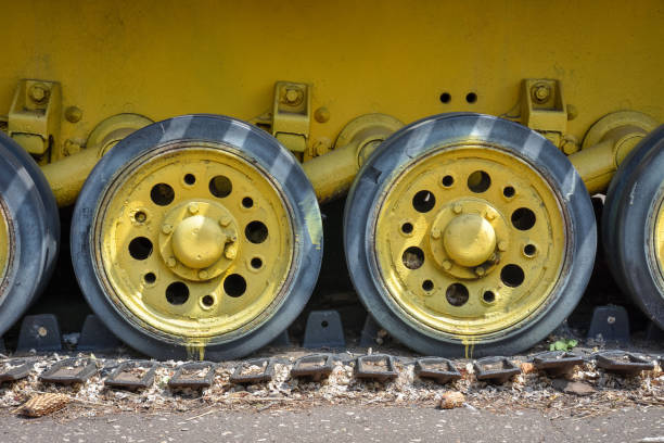 tank rollers closeup, tank tracks closeup