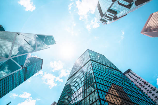 istock Modern skyscrapers shot in Hong Kong 1367382864