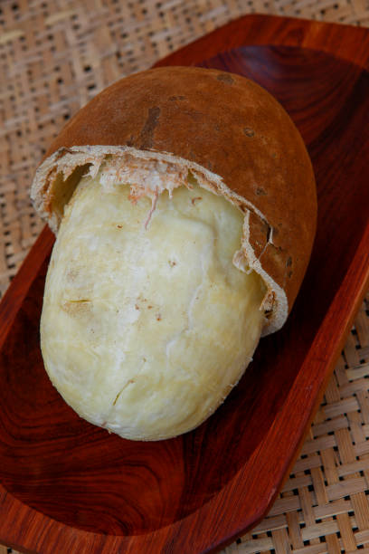istock Cupuacu fruit with broken shell and whole flesh 1367382986