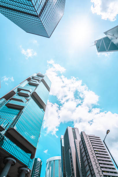 istock Modern skyscrapers shot in Hong Kong 1367383799
